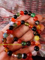 Natural 8MM agate ball five-color south Red Lady bracelet for men and womens play jewelry Jade couple bracelet