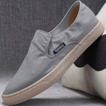 Joker tide shoes retro old Beijing cloth shoes summer breathable lazy lazy people a pedal canvas shoes mens casual mens shoes