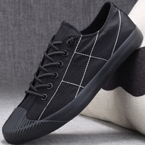 Mens shoes 2021 new summer breathable net red shoes mens Korean version of the trend wild mens casual canvas shoes board shoes