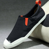 Mens cloth shoes a pedal old Beijing canvas shoes Joker casual lazy shoes breathable Mens shoes spring mens shoes