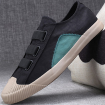 Mens cloth shoes summer mens shoes breathable tide shoes 2021 New Wild Spring flat mens casual canvas shoes