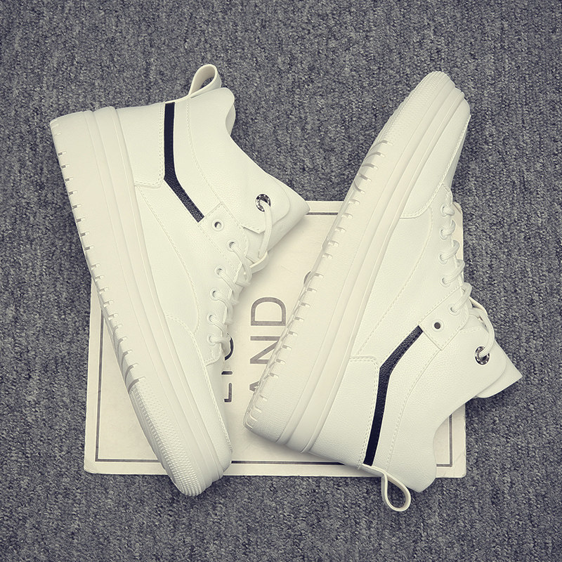 Men Shoes Spring 2021 New Shoes Men's Wave Shoes 100 Hitch High Cylinder Korean Version Tide Sports Little White Shoes Casual Shoes Man