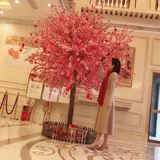 Моделирование персикового цветов дерево новогоднее украшение симуляторное псевдо -дерево