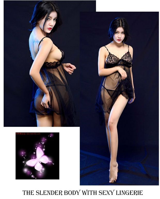 Sexy váy ngủ nữ mùa xuân và mùa hè cám dỗ đồ lót kích thước lớn ren trong suốt vải tuyn dây đeo đồ ngủ mini phù hợp với váy đầm thiết kế đẹp