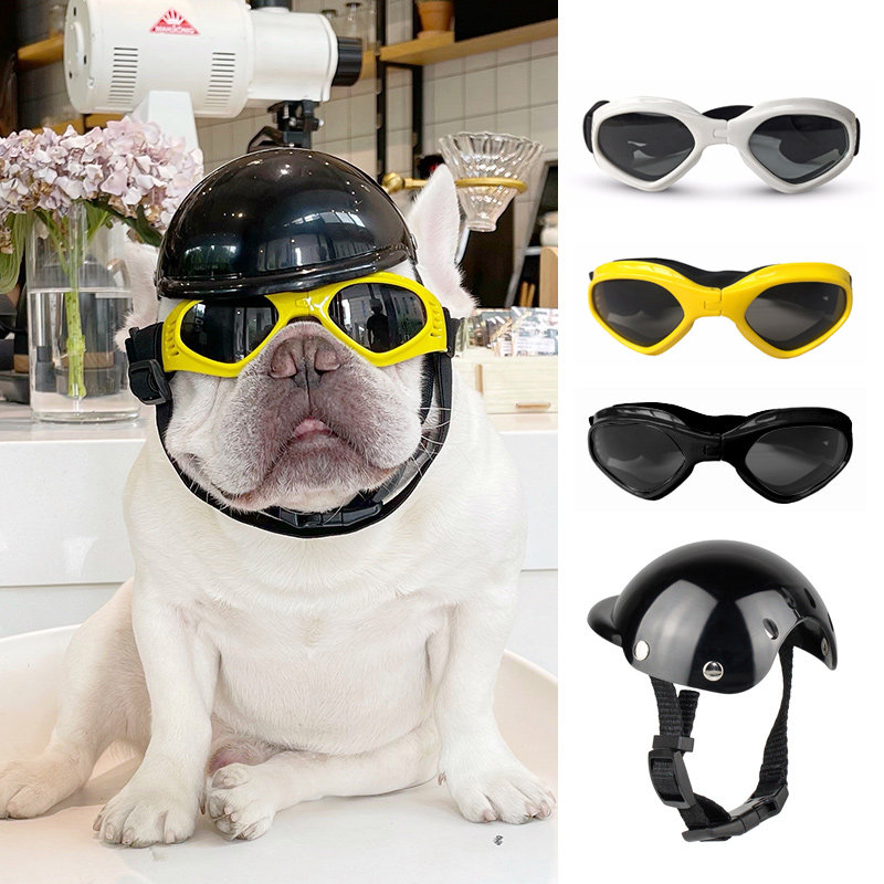 Dog Helmet Cat Hat Pet Sunglasses Glasses Fadou Starling Bixiong Bianmu Photo Funny props Accessories
