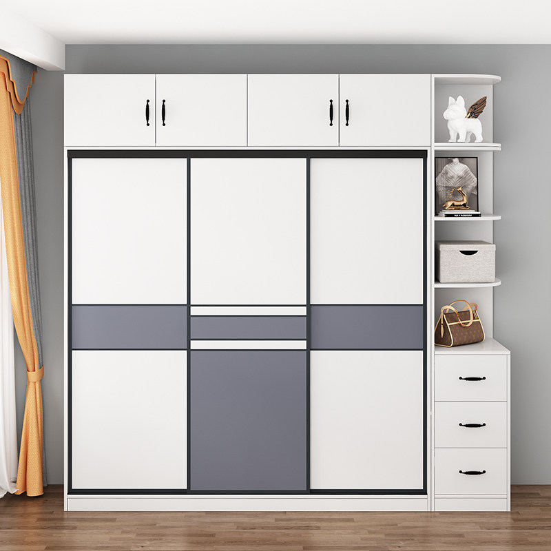 Ramen Wardrobe Home Bedroom Large Closet Modern Minima Small Household Type Rental House Wood Containing Storage Cabinet