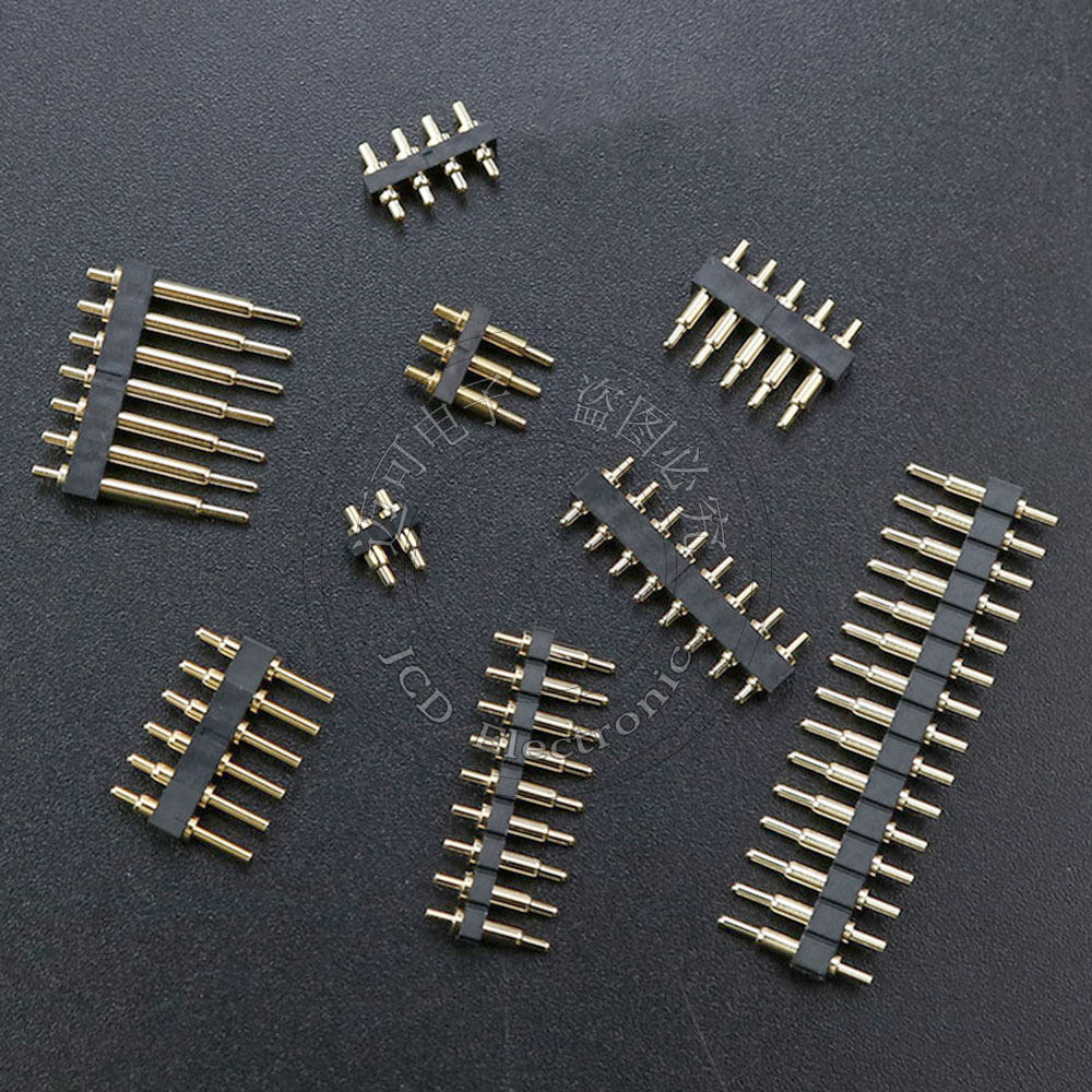 POGO PIN LED连接器 顶针天线弹簧针镀金测试针充电导电针公座端