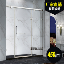 Non-standard customized simple integrated shower room shower door 3C tempered glass stainless steel screen factory direct sales