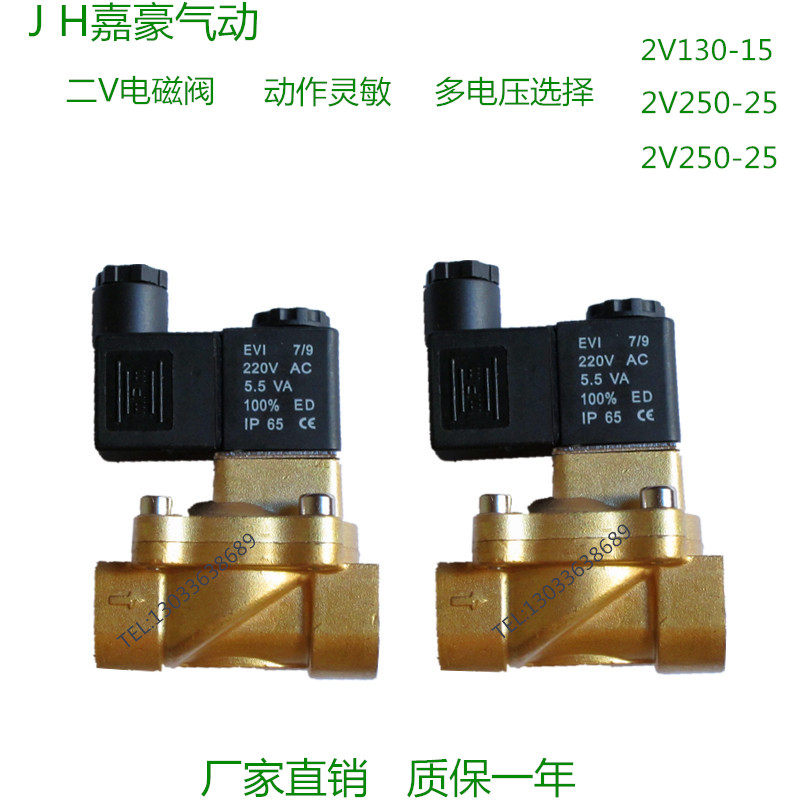 Solenoid valve 2V pulse valve series 2V130-15 2V250-20 2V250-25 2V250-25 valve pulse valve