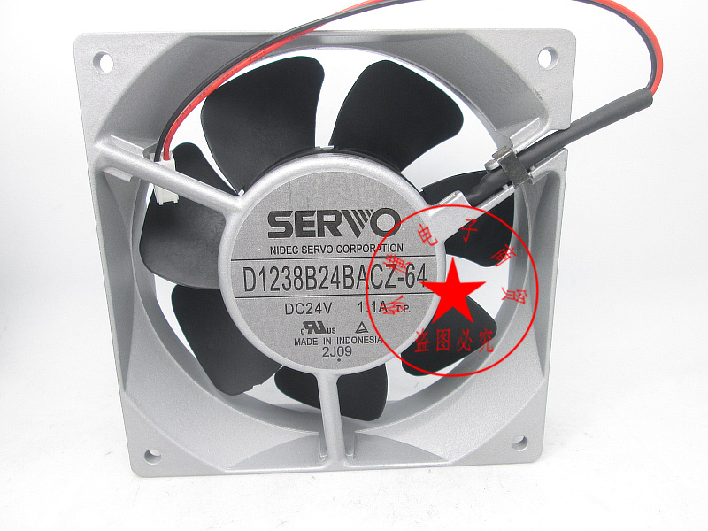 Original servo SERVO D1238B24BACZ-64 24V1 1A aluminum frame super large air volume converter fan