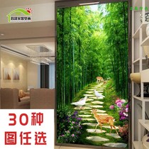 Porch stickers custom wall stickers 3D three-dimensional aisle corridor self-adhesive decorative painting modern landscape porch wallpaper from