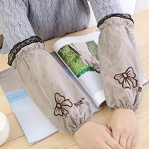 Autumn and winter household adult sleeve kitchen long sleeve sweater girls fresh sleeve arm embroidery new 