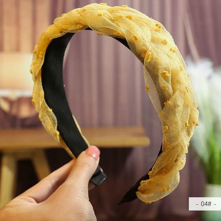 Hairband for Women, Versatile Headband for Going Out, Simple Korean Style Hair Clip, Retro Elegant Wide Edge Braided Hair Accessory