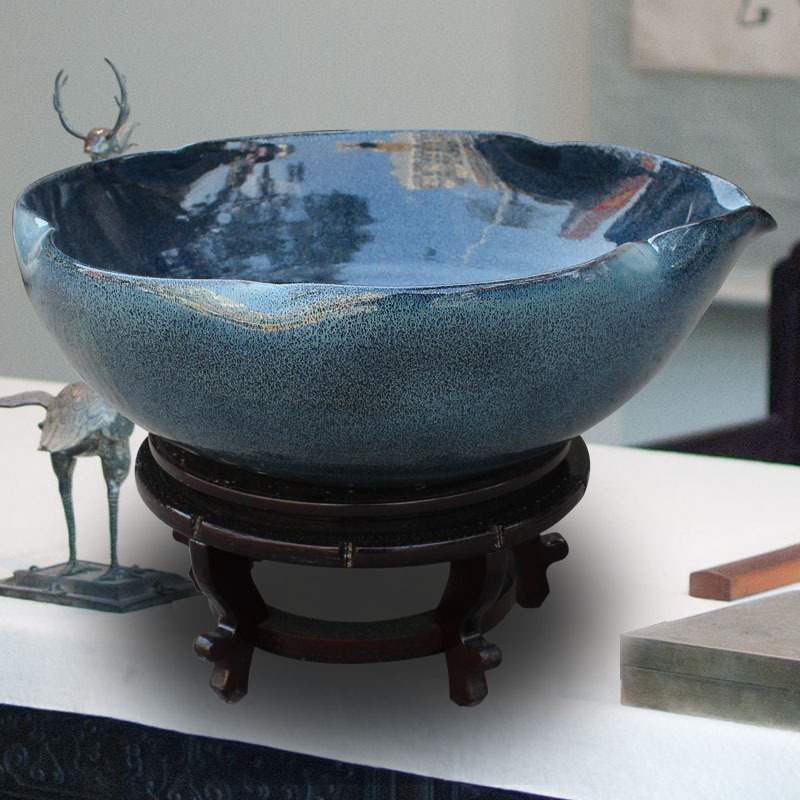 Jingdezhen Ceramic Water Lily Bowl Lotus Pot Lotus Flower Pot Water Tank for Growing Single-Leaf Lotus Ceramic Green Radish Bonsai Flower Pot Jingdezhen Ceramic Water Lily Bowl Lotus Pot Lotus Flower Pot Water Tank for Growing Single-Leaf Lotus Ceramic Green Radish Bonsai Flower Pot
