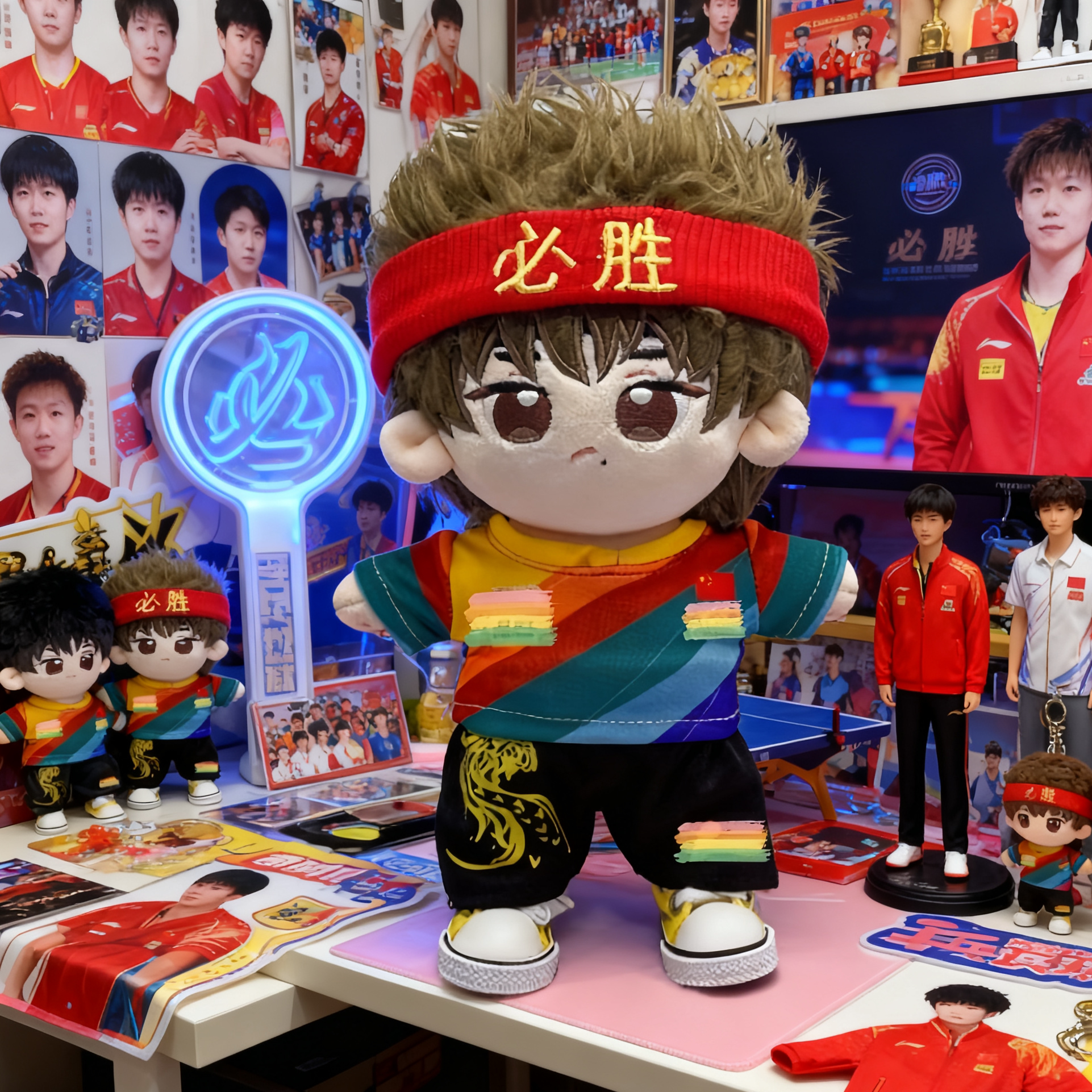 孙颖莎20cm棉花娃娃带衣服莎头组合同人周边可换装毛绒玩偶公仔_棉花娃娃_淘宝游戏网