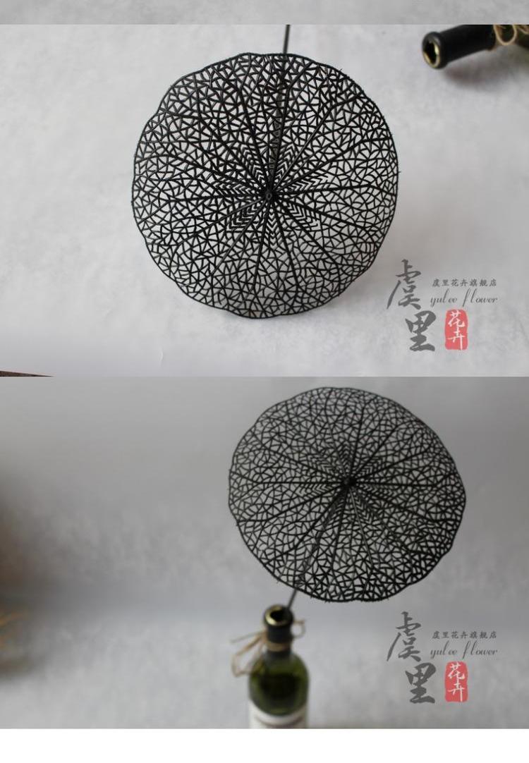 Hoa giả hoa giả nhựa hoa sen rỗng lá sen khô hoa sen ảnh đạo cụ trong nhà phòng khách trang trí nội thất - Hoa nhân tạo / Cây / Trái cây cây hoa giả
