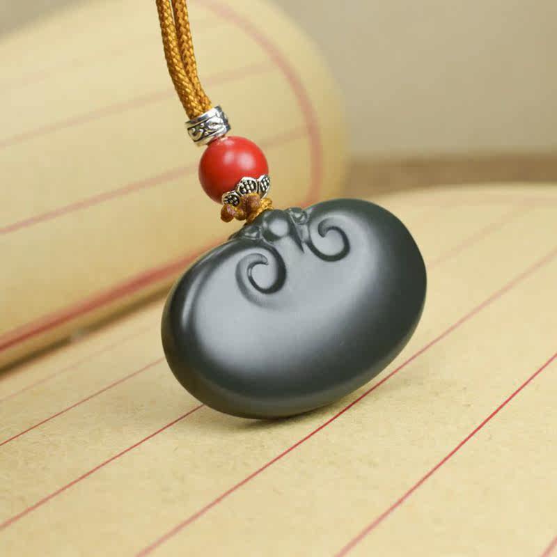 Due to jade, edge and Tian Yuqing jade Taqing fine material Ruyi lock pendant baby pendant to send gift