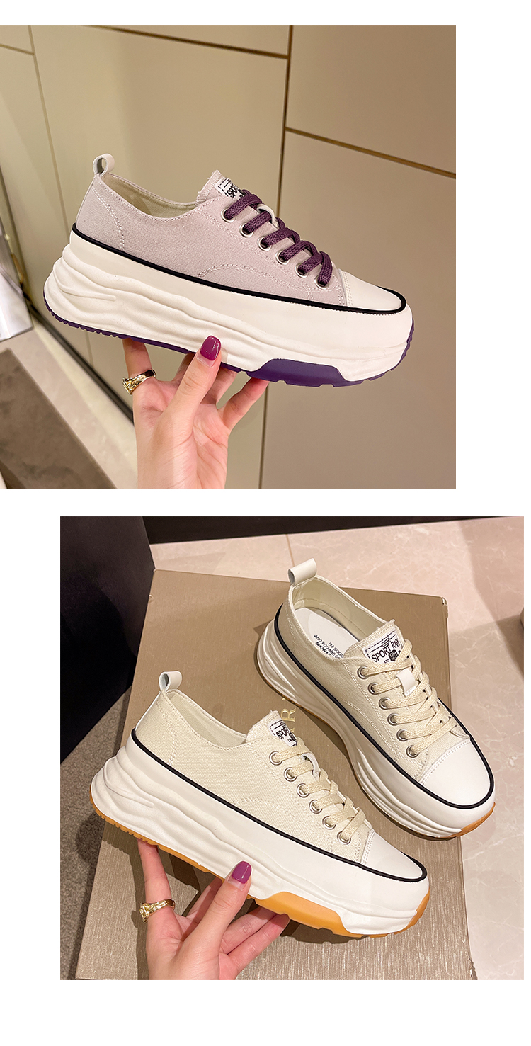 Women's Canvas Shoes - Purple