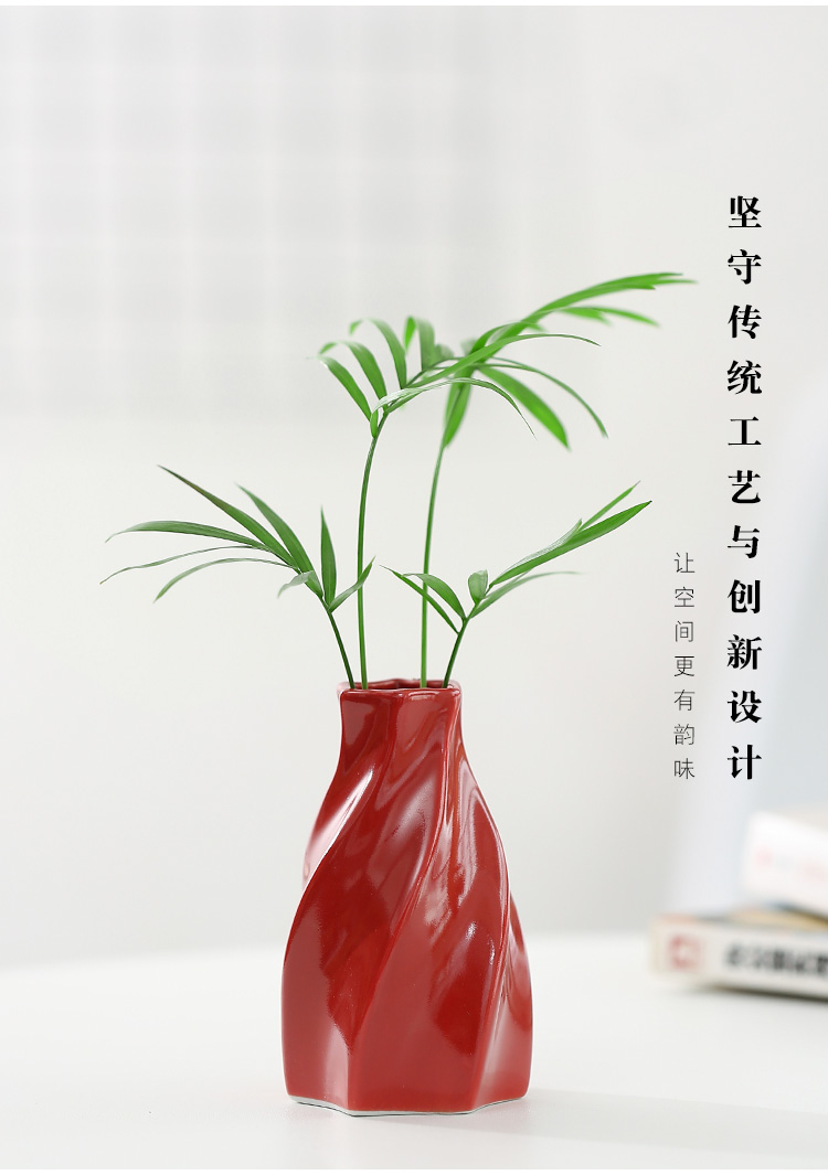 Hydroponic flower bottles of fresh water to raise money plant bottle ceramic household adornment furnishing articles flower implement flower arranging flowers inserted vessels