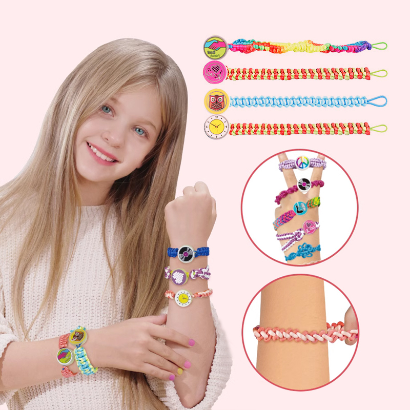 Children's DIY Bracelet Weaving Kit Material Package, Educational Handmade Pandora Bracelet, Self-Made Jewelry for Girls Children's DIY Bracelet Weaving Kit Material Package, Educational Handmade Pandora Bracelet, Self-Made Jewelry for Girls