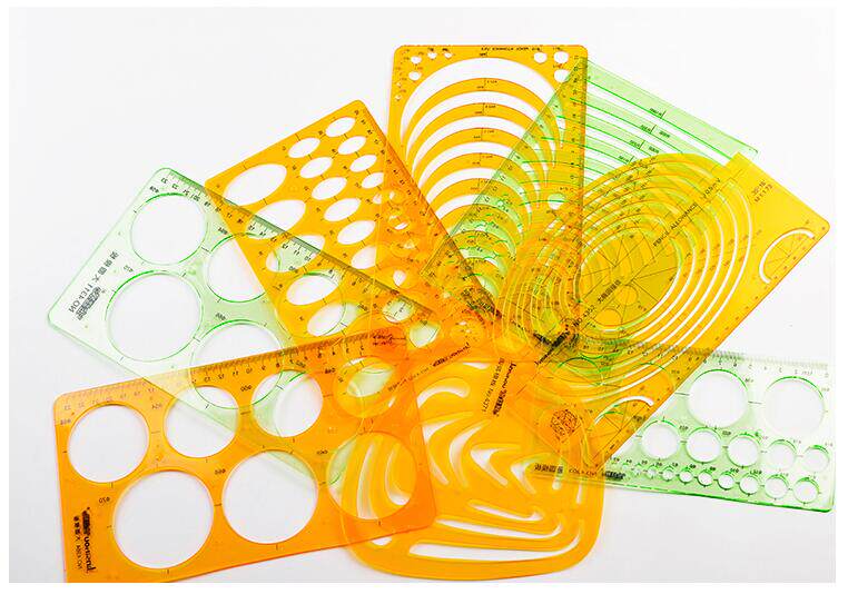 Golden monkey circular drawing template drawing circle ruler ellipse template large arc drawing circle template large circle template large ellipse template drawing design construction engineering drawing ruler