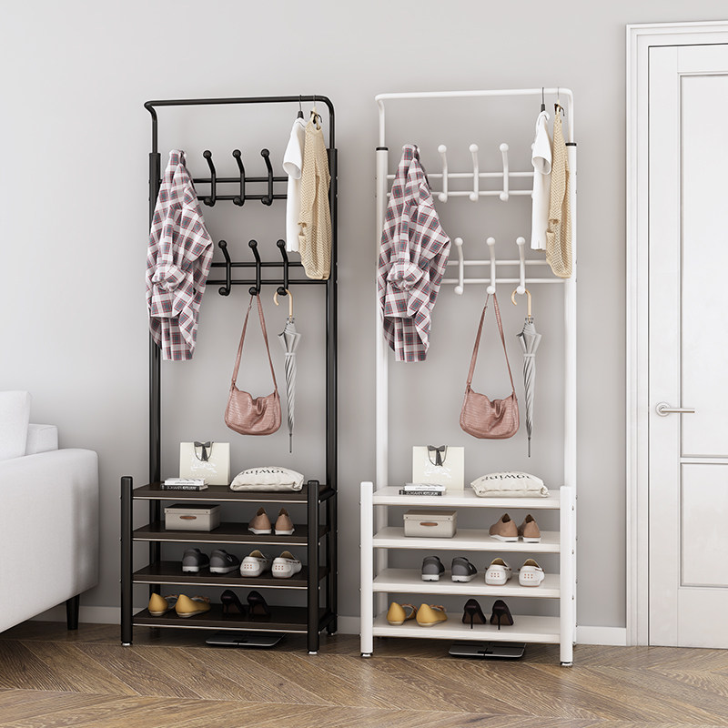 Floor clothes hat rack multilayer multifunctional combined shoe rack economy type rental room Dormitory good-looking clothes hanger clothes hanger
