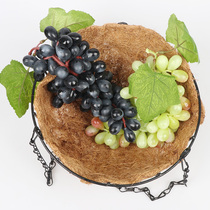 Simulation grape string plastic fruit model fake vegetable fruit shop pendant indoor toy sweater decorative ornaments