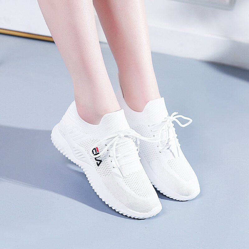 Sports shoes girls 2023 new Han Edition Student Breathable Mesh Daddy shoes casual white shoes women's shoes