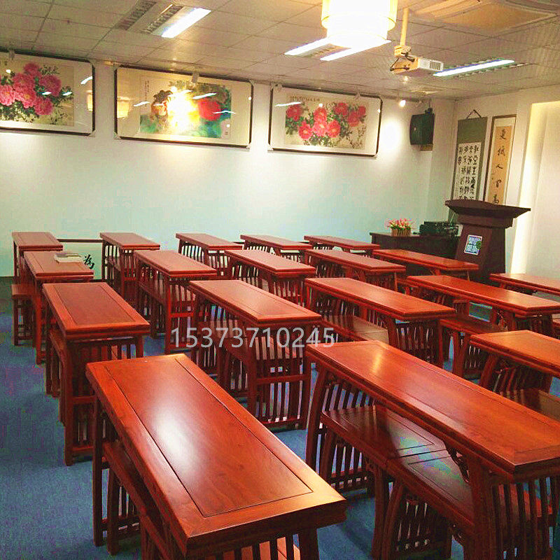 Qin table, Qin Deng, Guqin table, elm guzheng table, calligraphy and painting table, Chinese style Guoxue table, calligraphy table and chairs, solid wood painting table