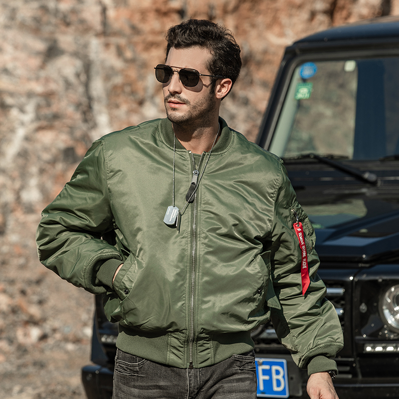 Eagle claw action MA-1 outdoor windproof military fan jacket male Nasa space Agency flight jacket male winter warmth