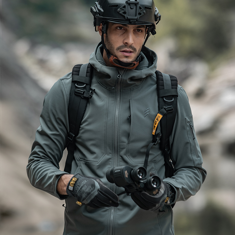 Eagle Claw Action Defenseman Soft Shell Submachine Clothing Men Outdoor Waterproof Windproof Warm And Abrasion Resistant Casual Jacket Man