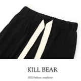 Брендовые приталенные спортивные штаны, на шнурках, свободный прямой крой