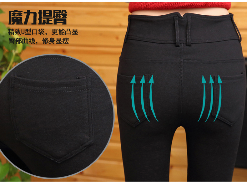 Quần legging xuân hè nữ có phần mỏng là quần lửng cạp cao hoang dã chân đen 2019 hè mới. - Khởi động cắt quần áo