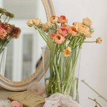 Acrylic transparent flower barrel plastic flower tube household wake-up flower bucket flower bucket flower flower arrangement bucket flower Flower Flower bucket