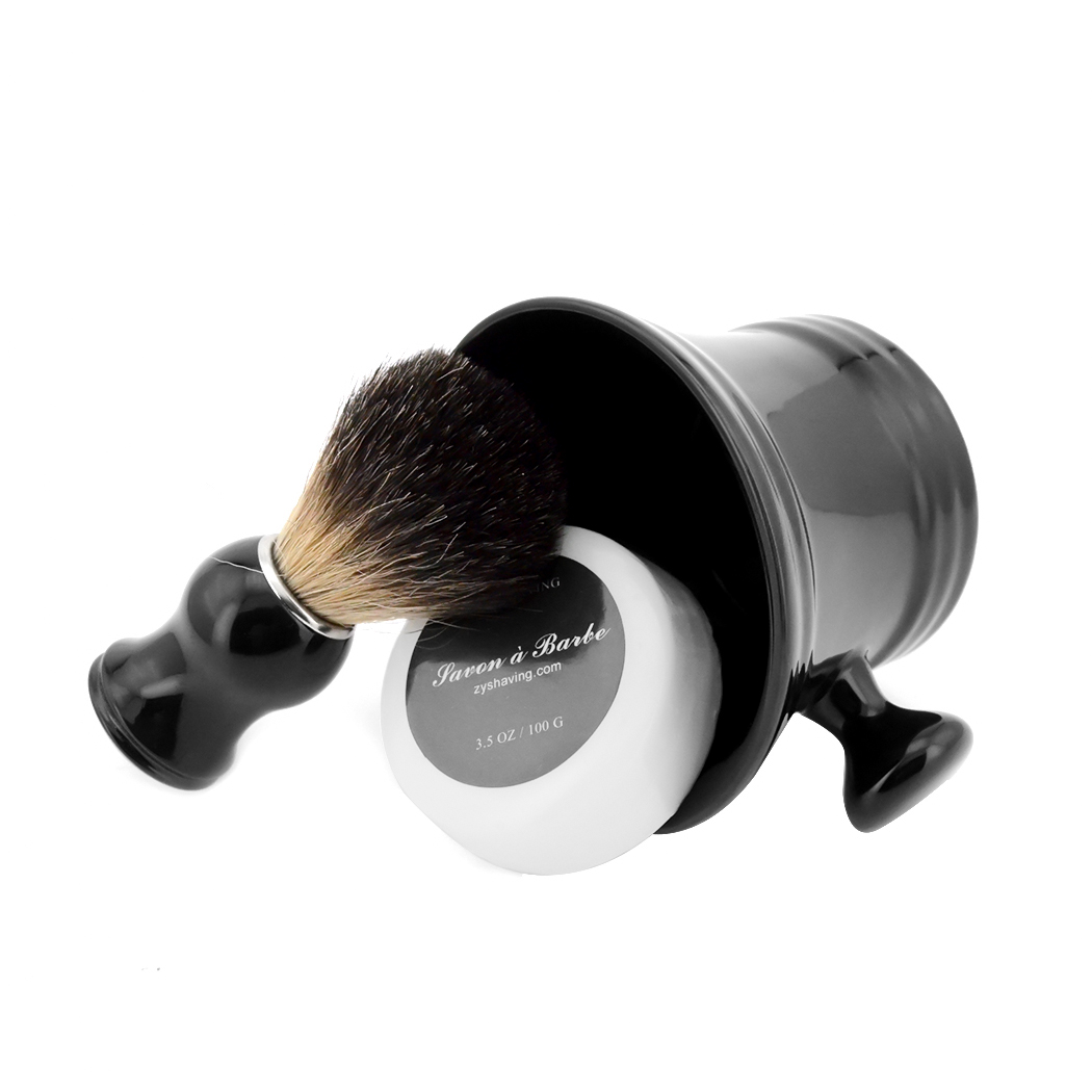 Shaving brush Bubble bowl set Shaving foam Shaving cream Foam brush Badger brush Shaving brush cleaning