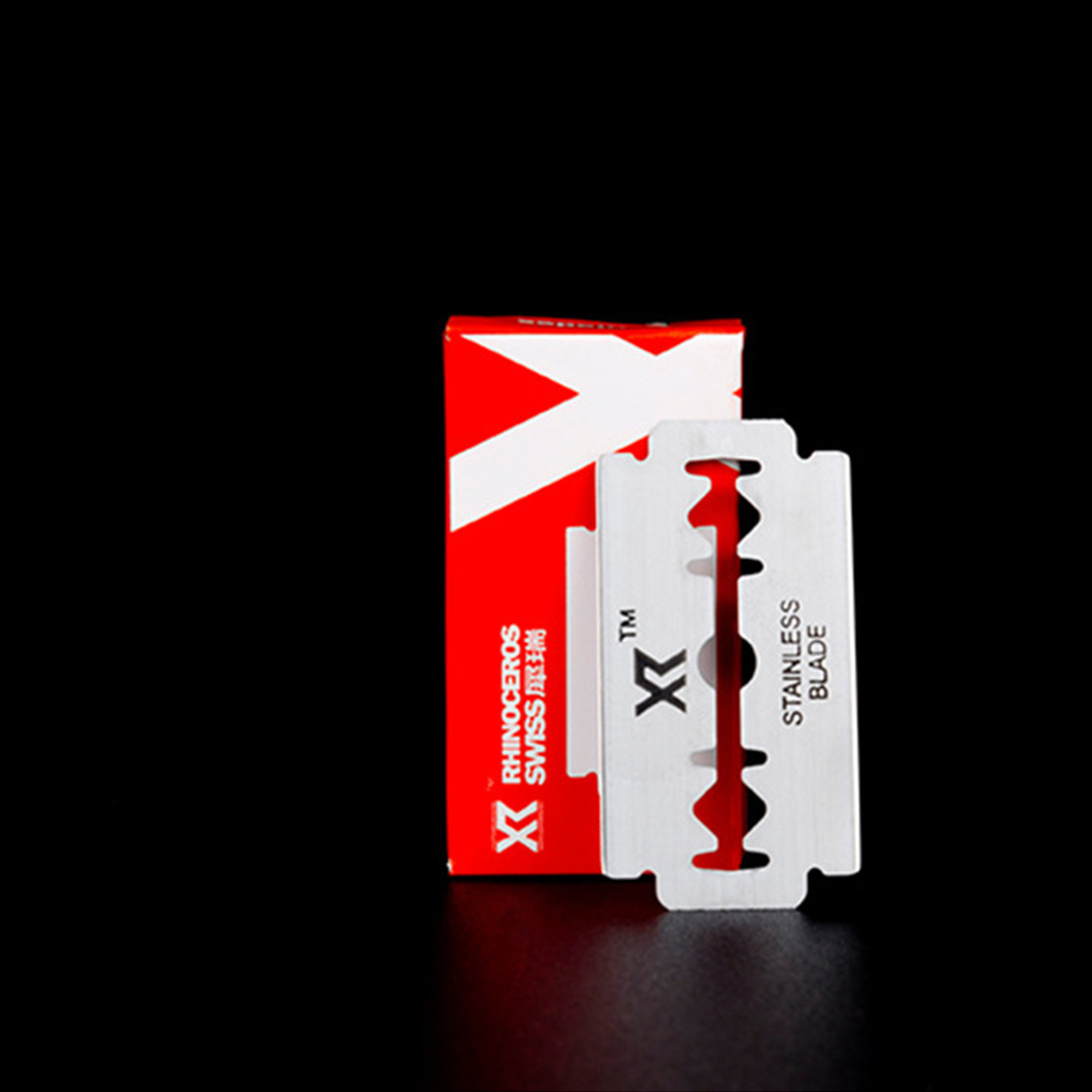 Rhino 74 double - sided stainless steel shave hair blade manual safety razor blade