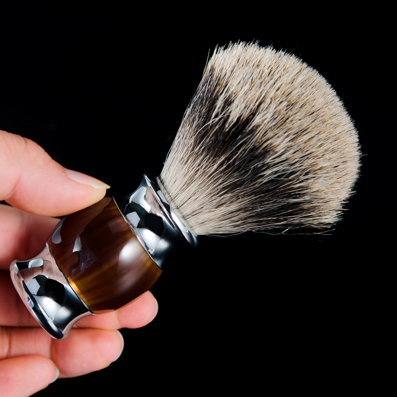 Mixed Road badger hair shaving brush shaving brush soft hair brush shaving knife gift box set set beard brush old foam brush