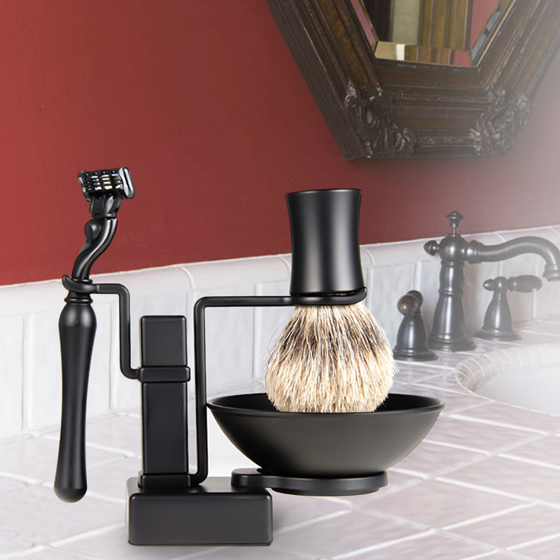 Manual razor suit Birthday present shaved old razor shaved 3 - layer beard - knife boyfriend