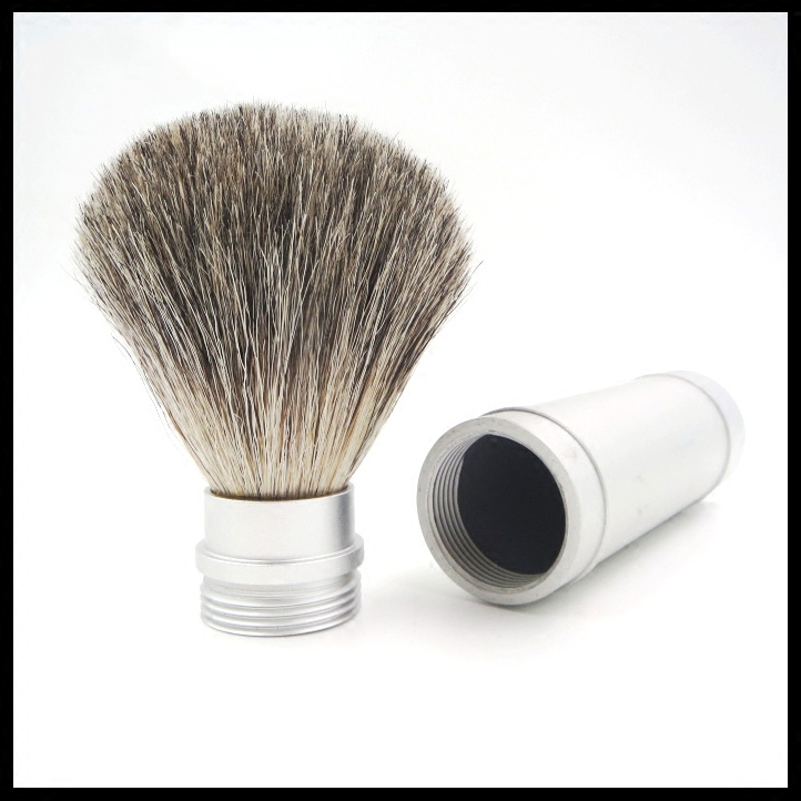 Travel shaving brush Badger hair brush Foam beard shaving brush straightening shaving shaving cleaning brush Business trip in the wild