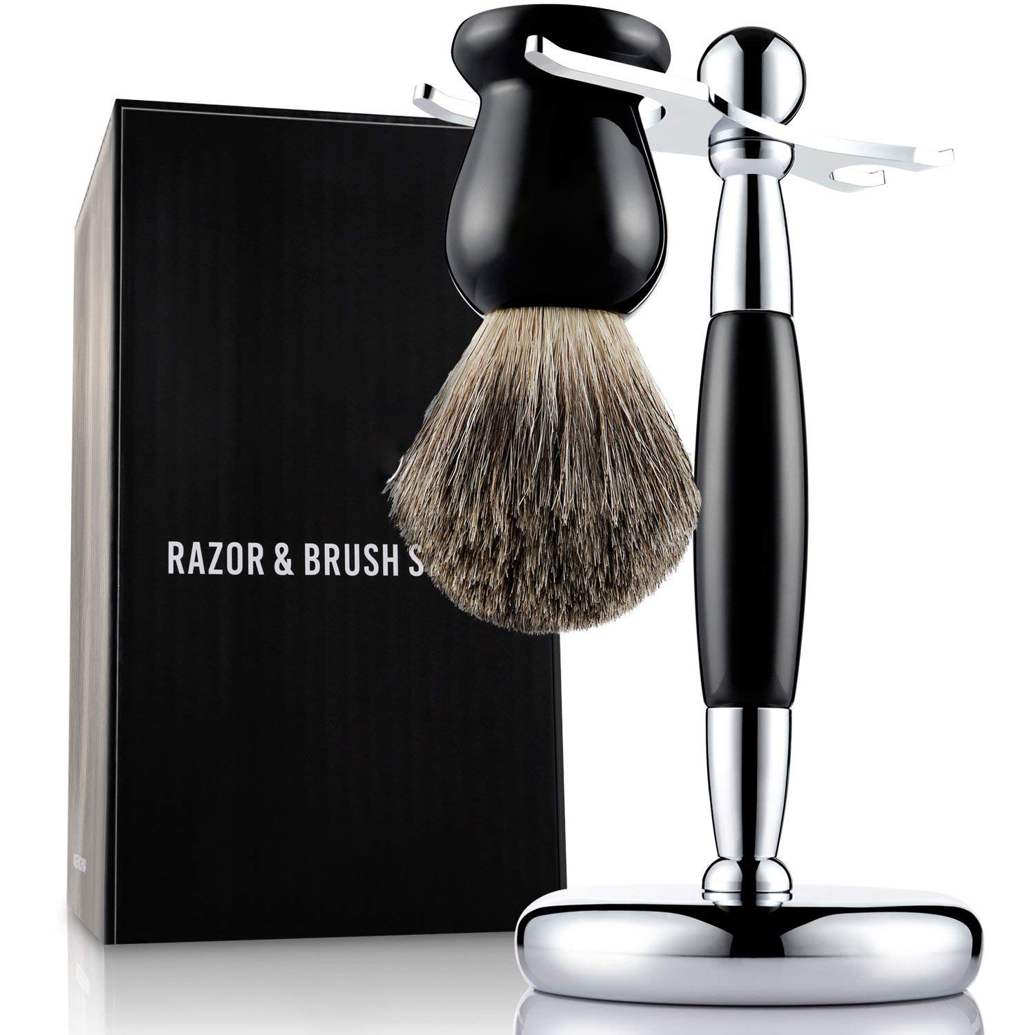 Devil Hair Old Shaving Brush Suit Manual Shave Tool Rest Rack Shave Brush Rack Old-fashioned Foam Brushed Soft Hair Brush