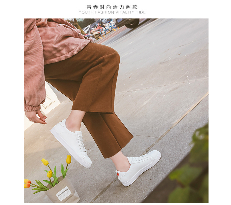 Giày siêu lửa nữ 2018 mới giày vải nữ sinh viên phiên bản tiếng Hàn của giày đế mềm nhỏ màu trắng hoang dã giày anta
