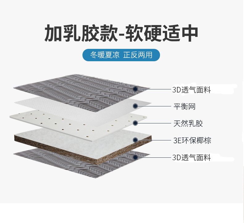 Xơ dừa giường nệm mat 1.5m1.8m cứng nhắc Palm 1,2 m trẻ em tatami gấp nệm có thể được tùy chỉnh - Nệm nệm cao su nhập khẩu
