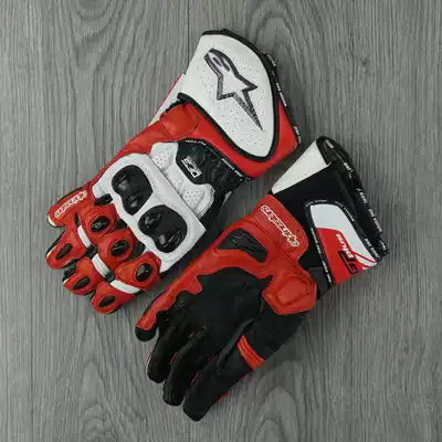 Long version Italian GP-PLUS R original single locomotive racing gloves leather gloves Knight anti-drop gloves