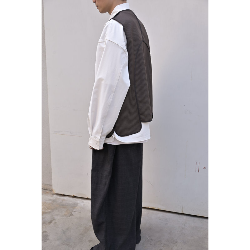 Point Parks Jerkin Vest Deconstructed Line Design Loose Vest the Parks