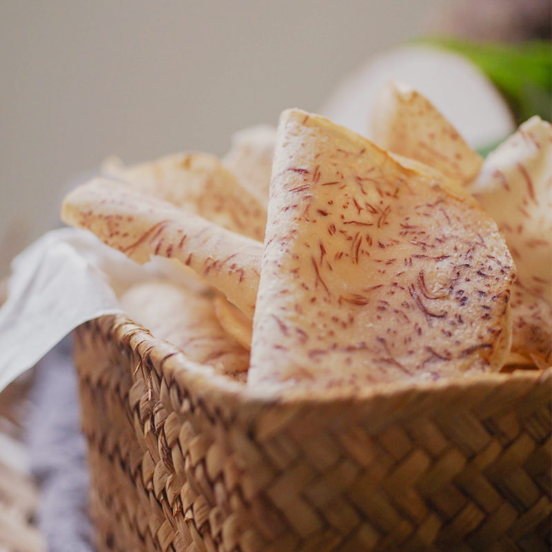 The first time I fell in love with the taste of salt and pepper taro slices 100g packets Mr. Nanmo