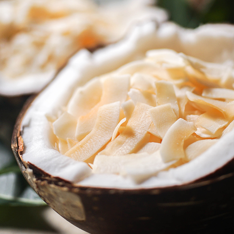 Carbon Grilled Coconut Crisp Slice Coconut Dry Hainan Flavor 150g Pot South Foam