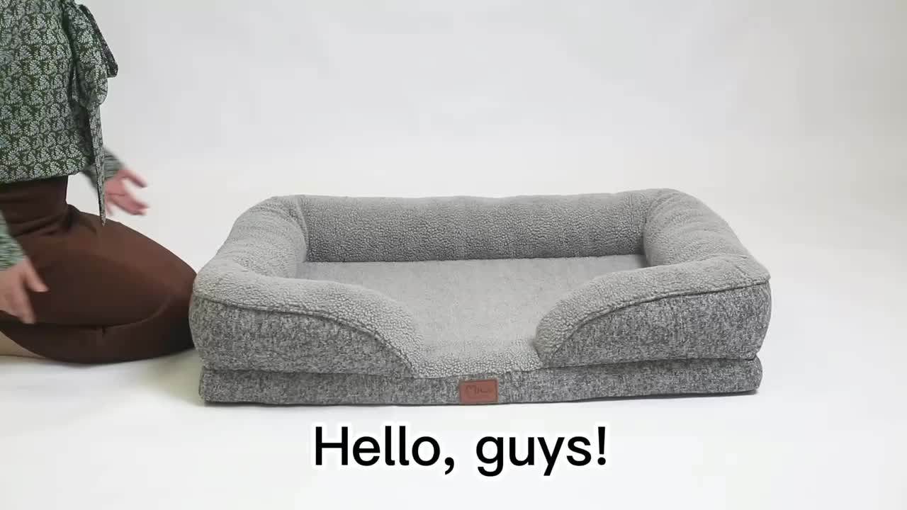 Camas Para De Perros Polyester Plush Wholesale Waterproof Portable