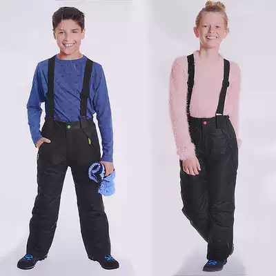 Export Polish children holding baby bag ski pants clip cotton thick warm men and women outdoor waterproof foreign trade Original