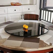 MA92 restaurant Box big round table hotel dark tea tempered glass turntable Star hotel banquet table turntable