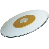 MA51 restaurant Home Star hotel golden aluminum alloy base glass turntable round table tempered canteen turntable